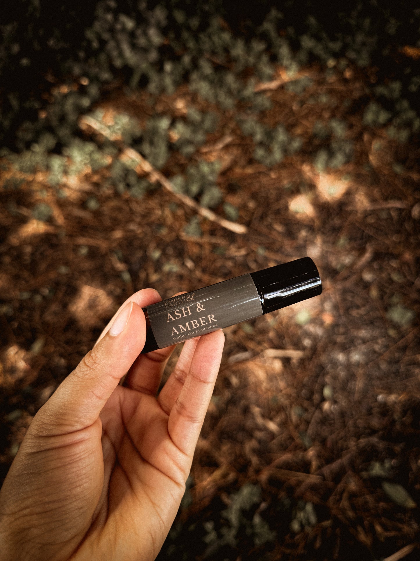 Ash & Amber Perfume Roller — Toasted Marshmallow, Honey & Amber Scent | 10ml Rol image 0