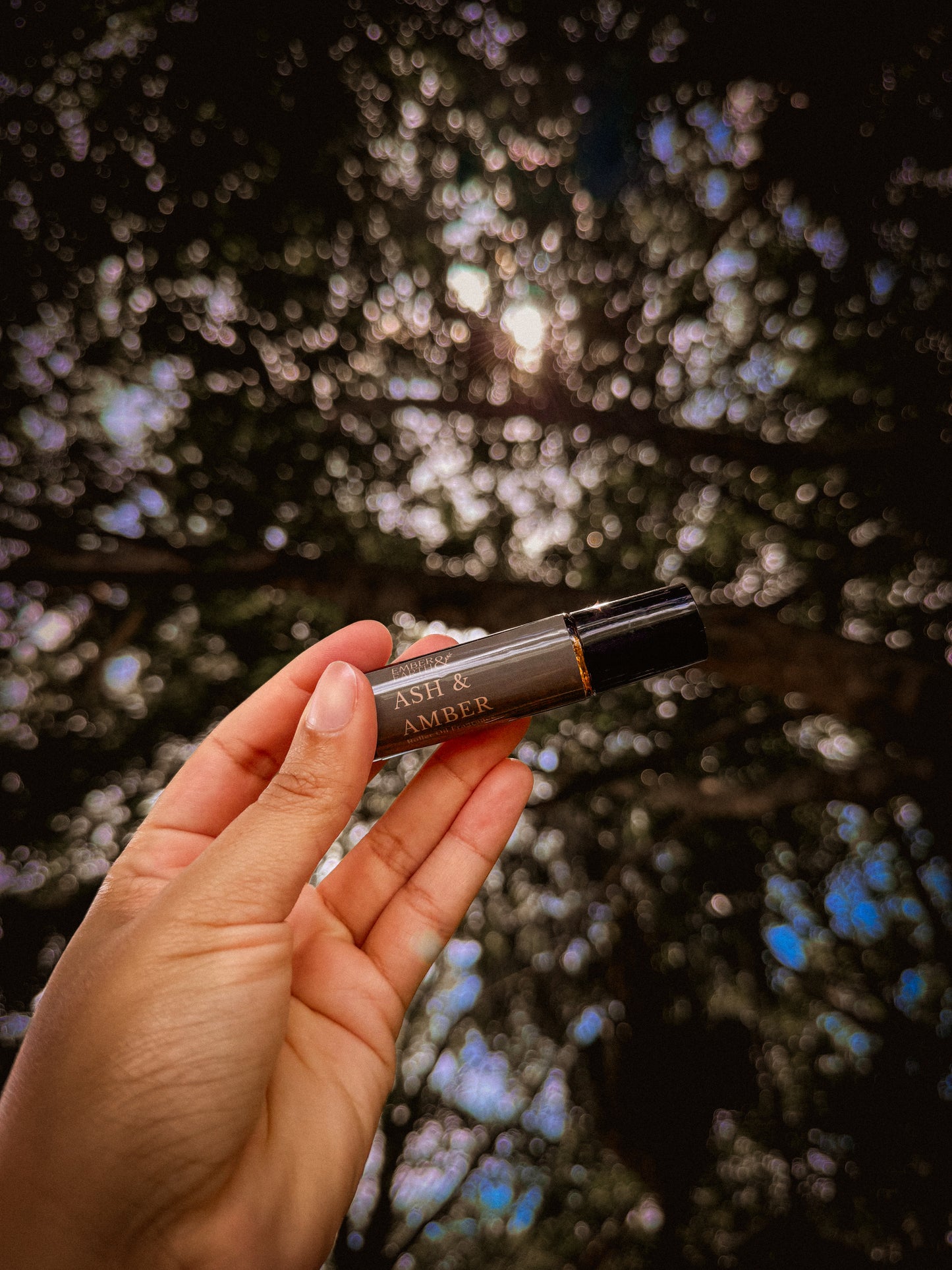 Ash & Amber Perfume Roller — Toasted Marshmallow, Honey & Amber Scent | 10ml Rol image 2