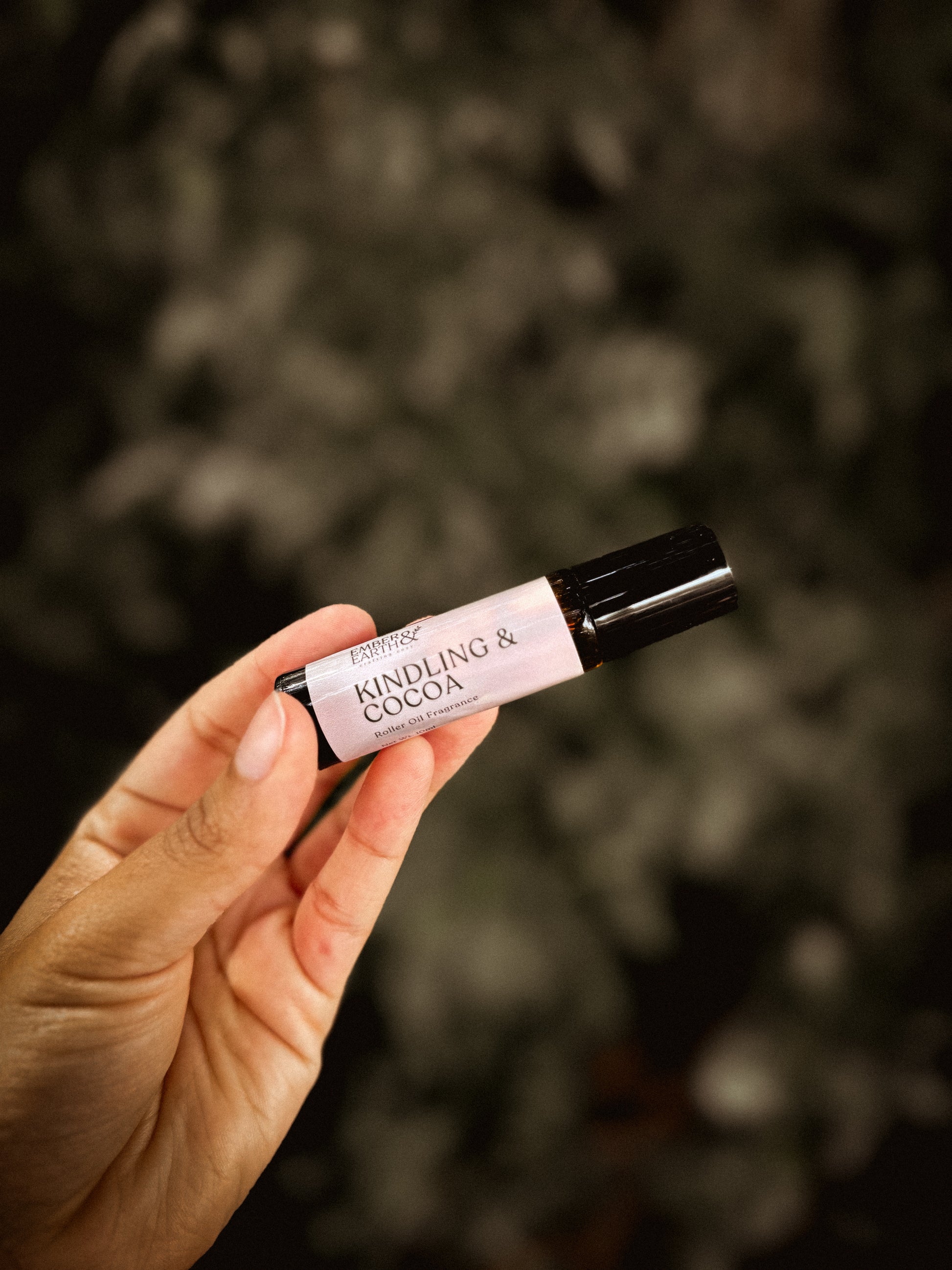 Kindling & Cocoa Perfume Roller — Rich Chocolate Scent | 10ml Roll-On image 0