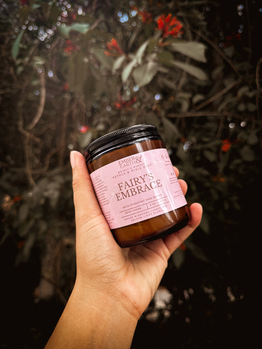 Fairy’s Embrace Body Cream | Floral Berry Vanilla Scent | 8 oz & 4 oz Jars image 1