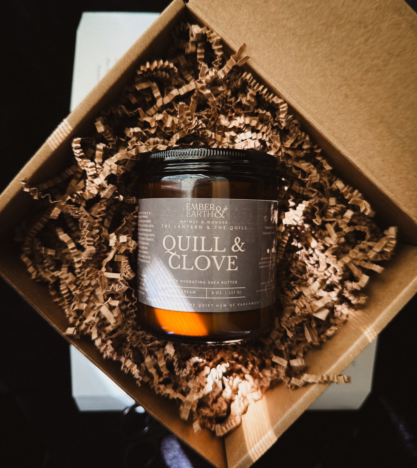 Quill & Clove Body Cream | Warm Chai Maple Vanilla Scent | 8 oz & 4 oz Jars  image 0