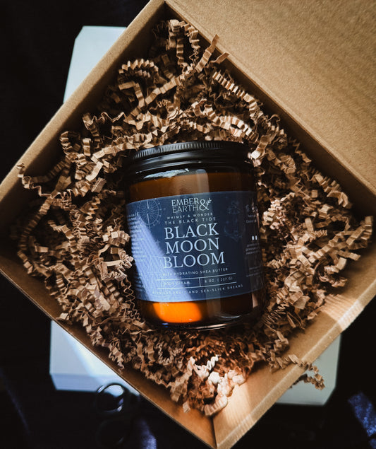 Black Moon Bloom Body Cream | Plum, Tonka & Oud Scent | 8 oz & 4 oz Jars image 0