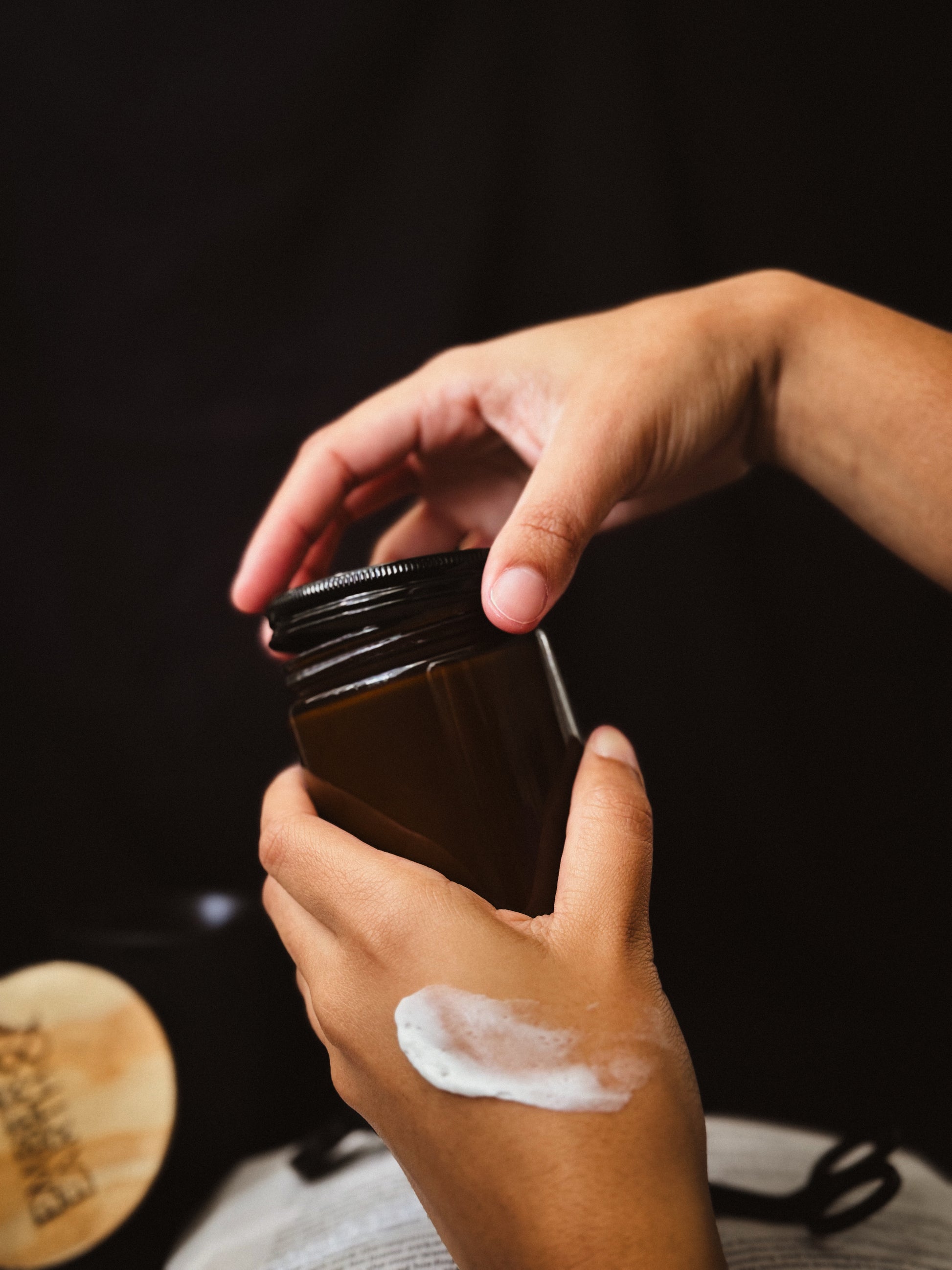 Ash & Amber Body Cream — Toasted Marshmallow, Honey & Amber Scent | 8 oz & 4 oz  image 3